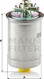 Mann-Filter WK 823 - Polttoainesuodatin inparts.fi