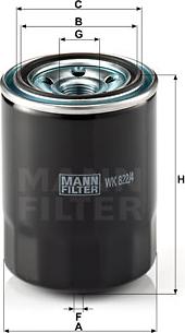 Mann-Filter WK 822/4 - Polttoainesuodatin inparts.fi