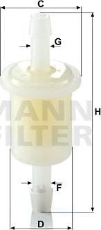 Mann-Filter WK 21 (10) - Polttoainesuodatin inparts.fi