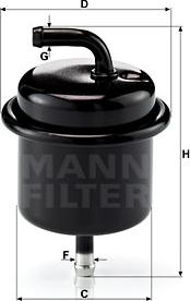 Mann-Filter WK 710 - Polttoainesuodatin inparts.fi