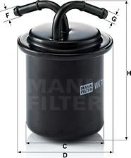 Mann-Filter WK 711 - Polttoainesuodatin inparts.fi