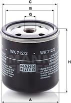 Mann-Filter WK 712/2 - Polttoainesuodatin inparts.fi