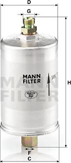 Mann-Filter WK 726 - Polttoainesuodatin inparts.fi