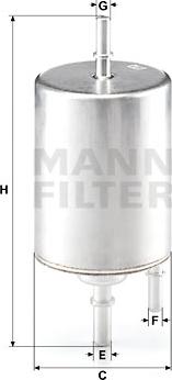 Mann-Filter WK 720/4 - Polttoainesuodatin inparts.fi
