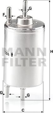 Mann-Filter WK 720/6 - Polttoainesuodatin inparts.fi