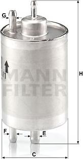 Mann-Filter WK 720/1 - Polttoainesuodatin inparts.fi