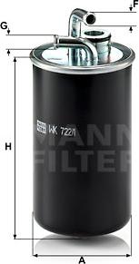 Mann-Filter WK 722/1 - Polttoainesuodatin inparts.fi