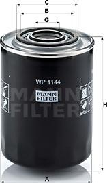 Mann-Filter WP 1144 - Öljynsuodatin inparts.fi