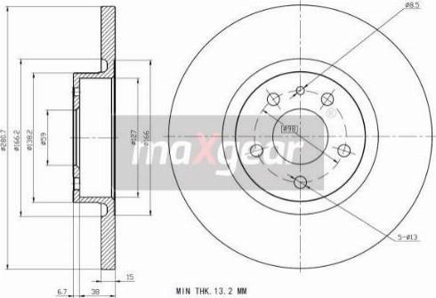 Maxgear 19-0991MAX - Jarrulevy inparts.fi