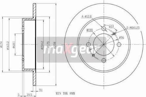 Maxgear 19-0956MAX - Jarrulevy inparts.fi