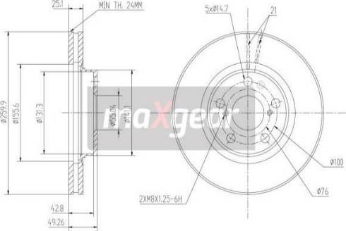 Maxgear 19-0967MAX - Jarrulevy inparts.fi