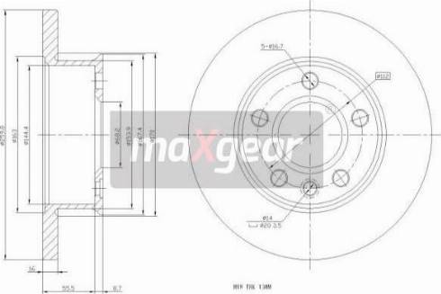 Maxgear 19-0983MAX - Jarrulevy inparts.fi