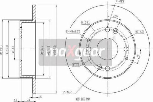 Maxgear 19-0931MAX - Jarrulevy inparts.fi