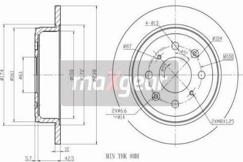 Maxgear 19-0921MAX - Jarrulevy inparts.fi