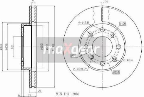 Maxgear 19-0928MAX - Jarrulevy inparts.fi