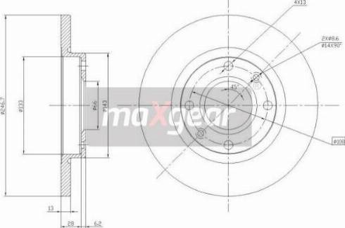 Maxgear 19-0790MAX - Jarrulevy inparts.fi