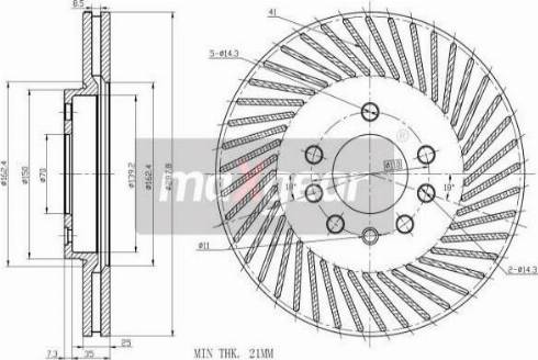 Maxgear 19-0737MAX - Jarrulevy inparts.fi