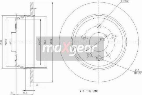 Maxgear 19-0729MAX - Jarrulevy inparts.fi