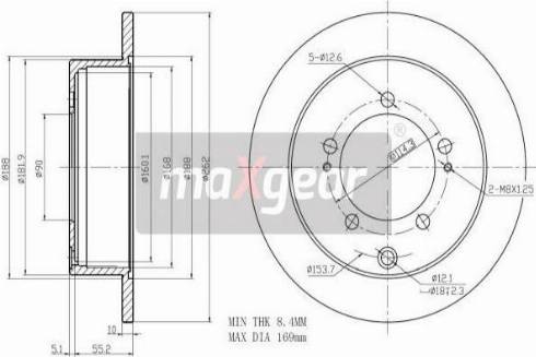 Maxgear 19-1948MAX - Jarrulevy inparts.fi