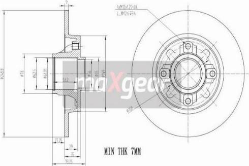 Maxgear 19-1969 - Jarrulevy inparts.fi