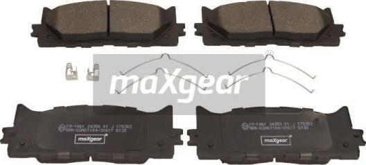 Maxgear 19-1461 - Jarrupala, levyjarru inparts.fi