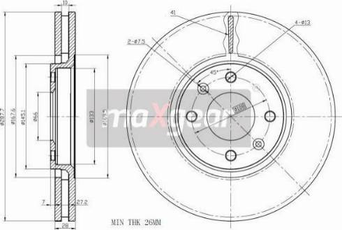 Maxgear 19-1067MAX - Jarrulevy inparts.fi