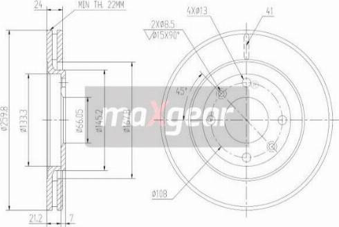 Maxgear 19-1003MAX - Jarrulevy inparts.fi