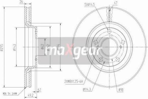 Maxgear 19-1868MAX - Jarrulevy inparts.fi