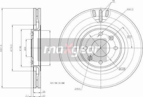 Maxgear 19-1875MAX - Jarrulevy inparts.fi