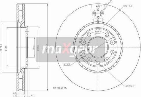 Maxgear 19-1325MAX - Jarrulevy inparts.fi