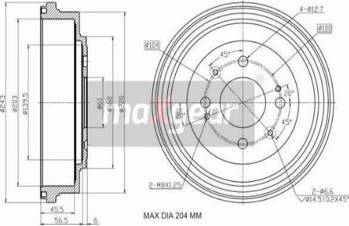 Maxgear 19-3192 - Jarrurumpu inparts.fi