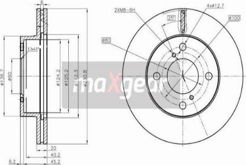 Maxgear 19-3346 - Jarrulevy inparts.fi