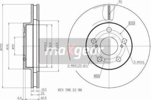 Maxgear 19-3340 - Jarrulevy inparts.fi