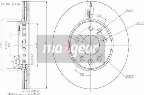 Maxgear 19-3241MAX - Jarrulevy inparts.fi