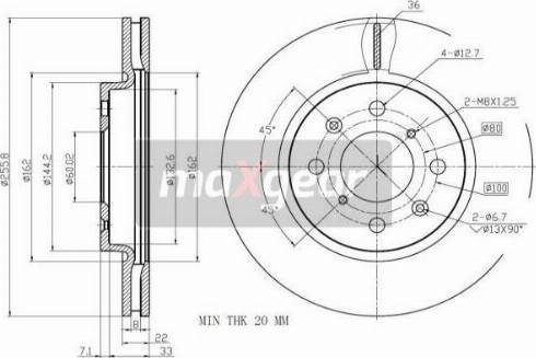 Maxgear 19-3200 - Jarrulevy inparts.fi