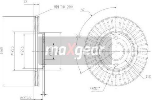 Maxgear 19-3218 - Jarrulevy inparts.fi