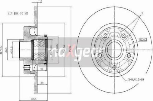 Maxgear 19-3230 - Jarrulevy inparts.fi