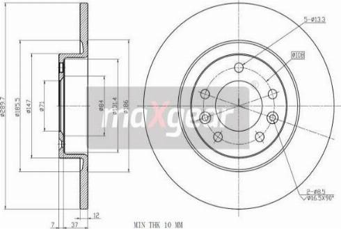 Maxgear 19-3220 - Jarrulevy inparts.fi