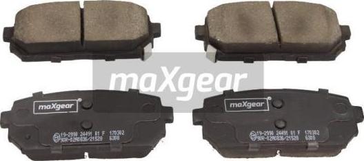 Maxgear 19-2990 - Jarrupala, levyjarru inparts.fi