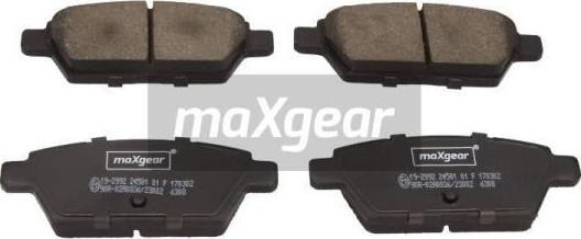 Maxgear 19-2992 - Jarrupala, levyjarru inparts.fi