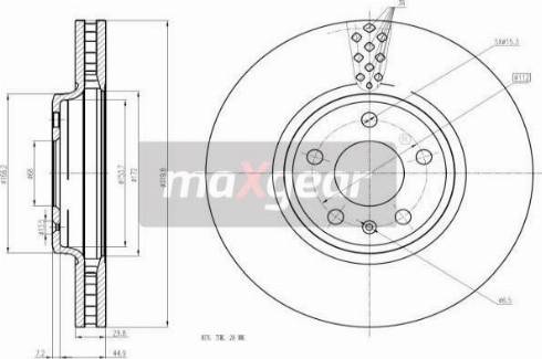 Maxgear 19-2447MAX - Jarrulevy inparts.fi