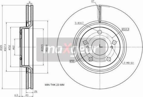 Maxgear 19-2433 - Jarrulevy inparts.fi