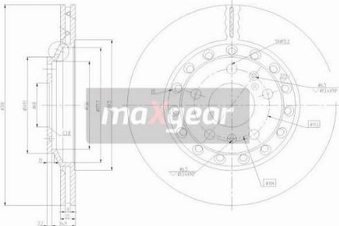 Maxgear 19-2512 - Jarrulevy inparts.fi