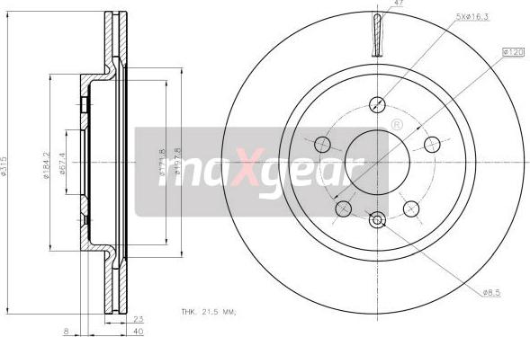 Maxgear 19-2368MAX - Jarrulevy inparts.fi