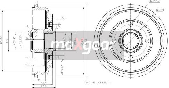 Maxgear 19-2316 - Jarrurumpu inparts.fi