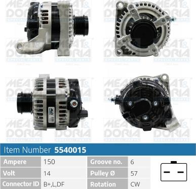 Meat & Doria 5540015 - Laturi inparts.fi