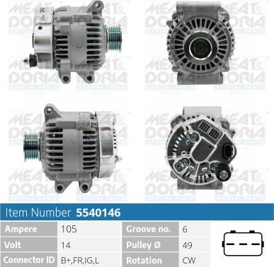 Meat & Doria 5540146 - Laturi inparts.fi