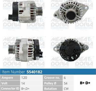 Meat & Doria 5540182 - Laturi inparts.fi