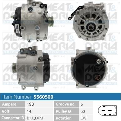 Meat & Doria 5560500 - Laturi inparts.fi