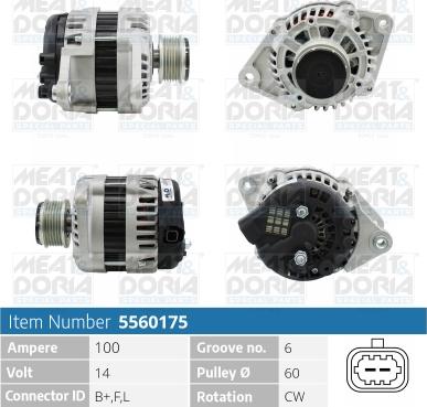 Meat & Doria 5560175 - Laturi inparts.fi